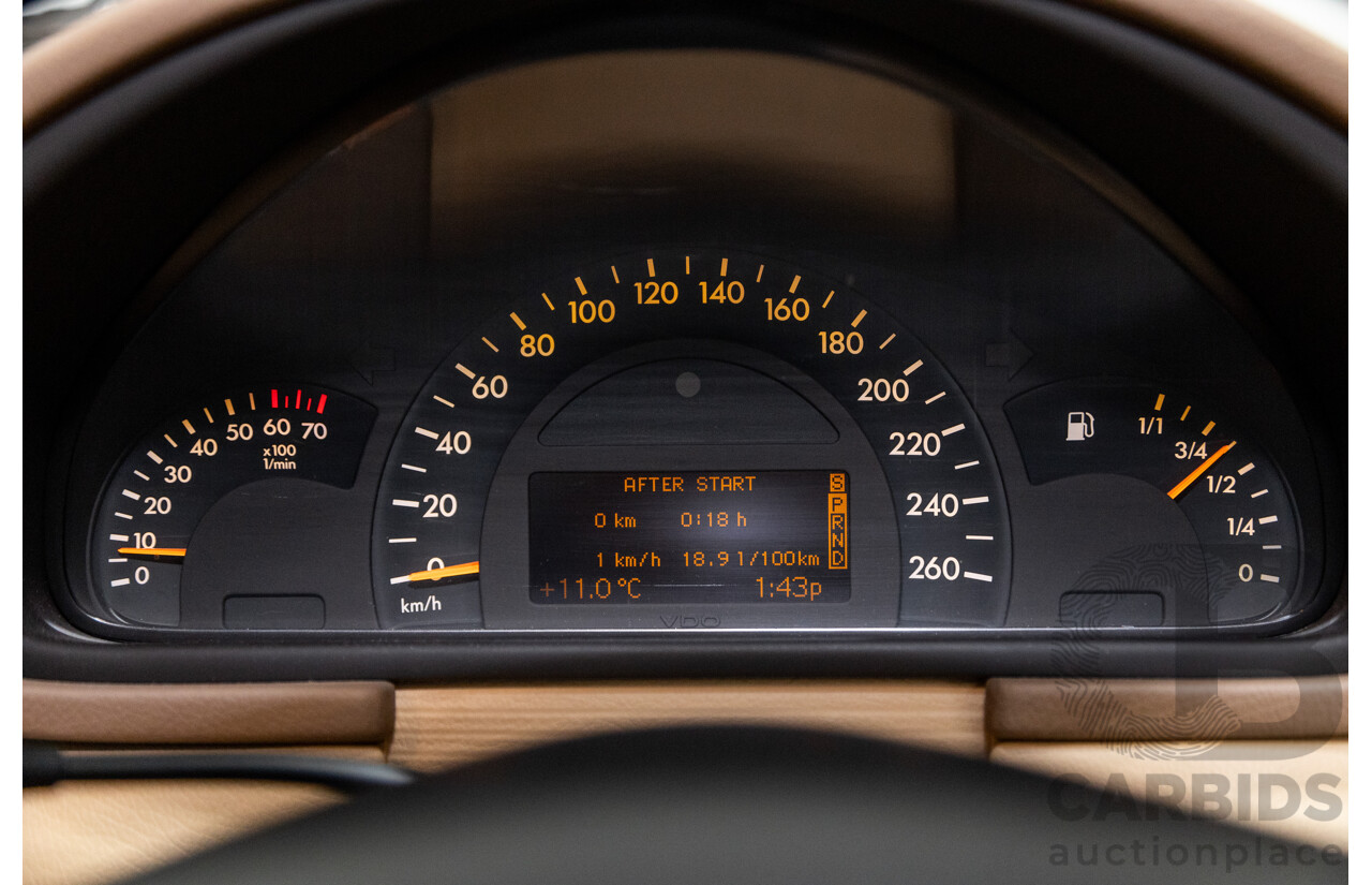 03/2003 Mercedes Benz C180 Kompressor Classic W203 4d Sedan Travertine Beige Metallic Supercharged 1.8L