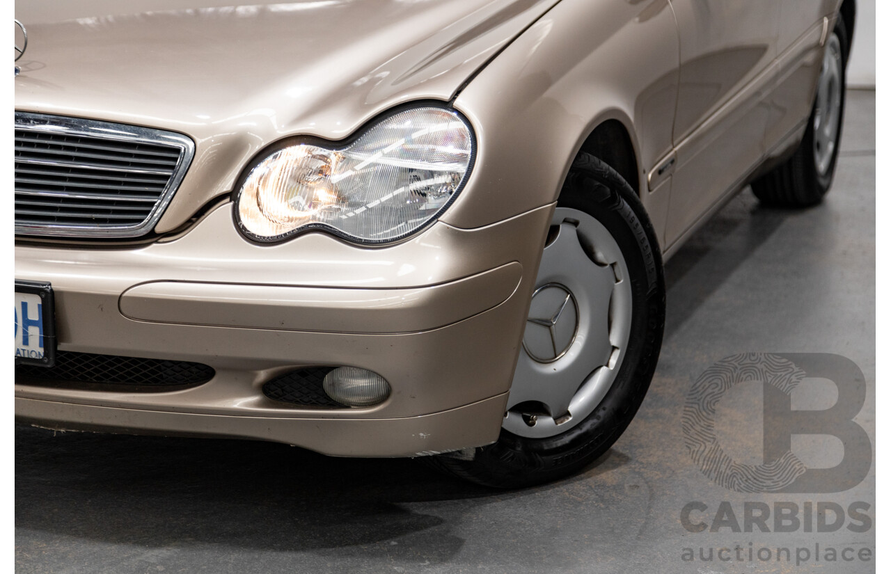 03/2003 Mercedes Benz C180 Kompressor Classic W203 4d Sedan Travertine Beige Metallic Supercharged 1.8L