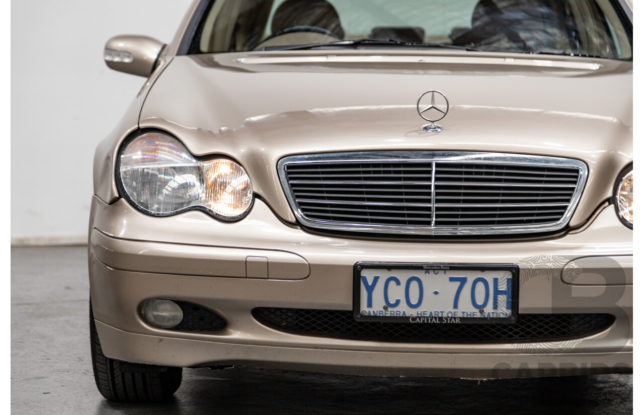 03/2003 Mercedes Benz C180 Kompressor Classic W203 4d Sedan Travertine Beige Metallic Supercharged 1.8L