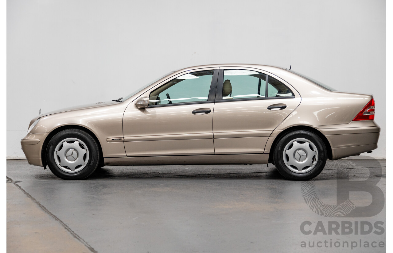 03/2003 Mercedes Benz C180 Kompressor Classic W203 4d Sedan Travertine Beige Metallic Supercharged 1.8L