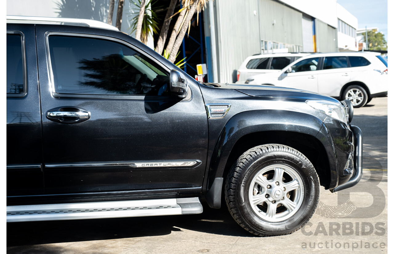 04/2019 Great Wall Steed NBP Dual Cab Utility Black Turbo Diesel 2.4L