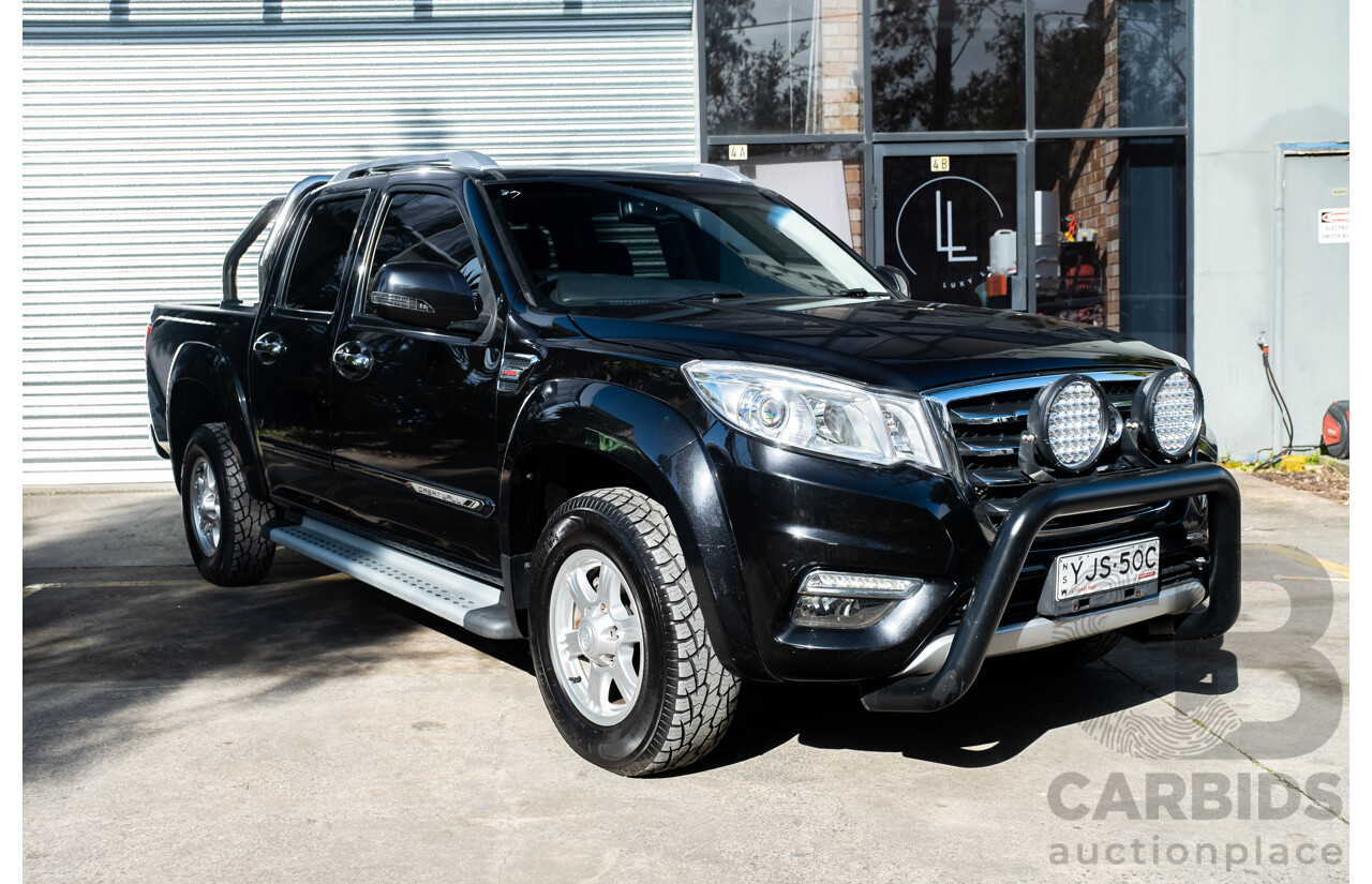 04/2019 Great Wall Steed NBP Dual Cab Utility Black Turbo Diesel 2.4L