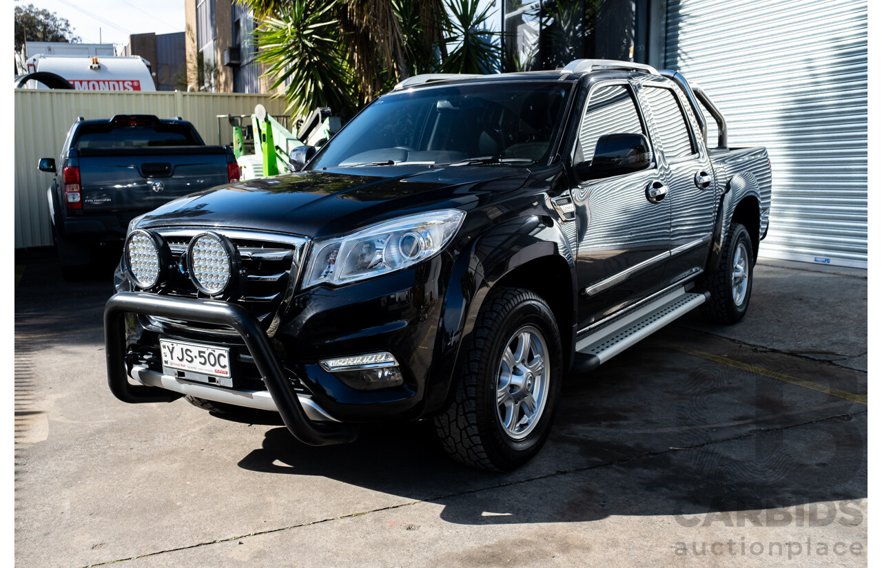 04/2019 Great Wall Steed NBP Dual Cab Utility Black Turbo Diesel 2.4L