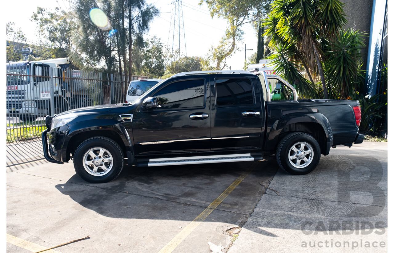 04/2019 Great Wall Steed NBP Dual Cab Utility Black Turbo Diesel 2.4L