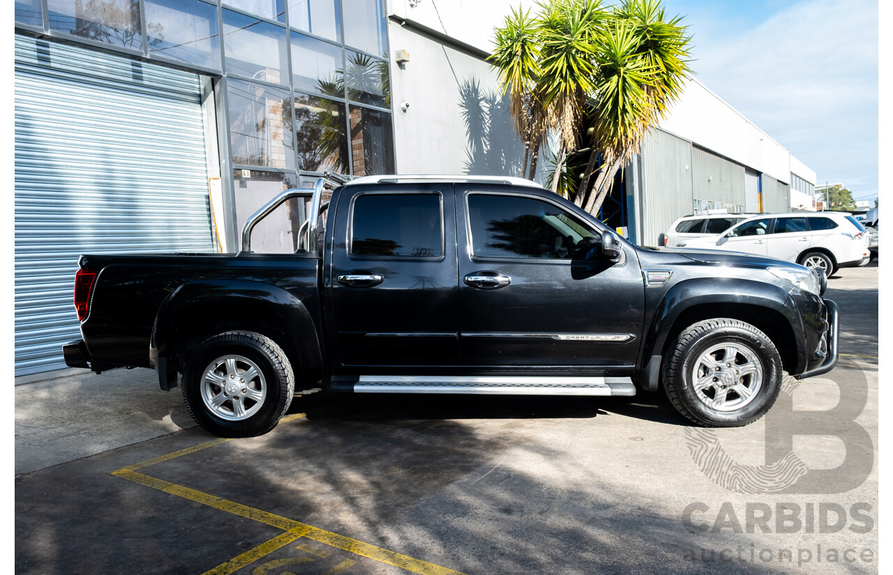 04/2019 Great Wall Steed NBP Dual Cab Utility Black Turbo Diesel 2.4L