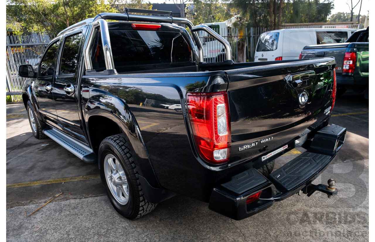 04/2019 Great Wall Steed NBP Dual Cab Utility Black Turbo Diesel 2.4L