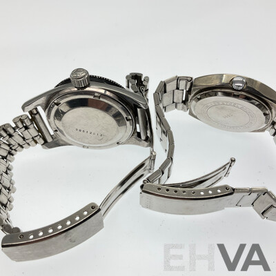 Five Men's Vintage Watches Including Felicia and Felicia Junior Seventeen Jewels, Swismatic Seventeen Jewel, Orient Matic Twenty One Jewel Skindiver and Regent Seventeen Jewel
