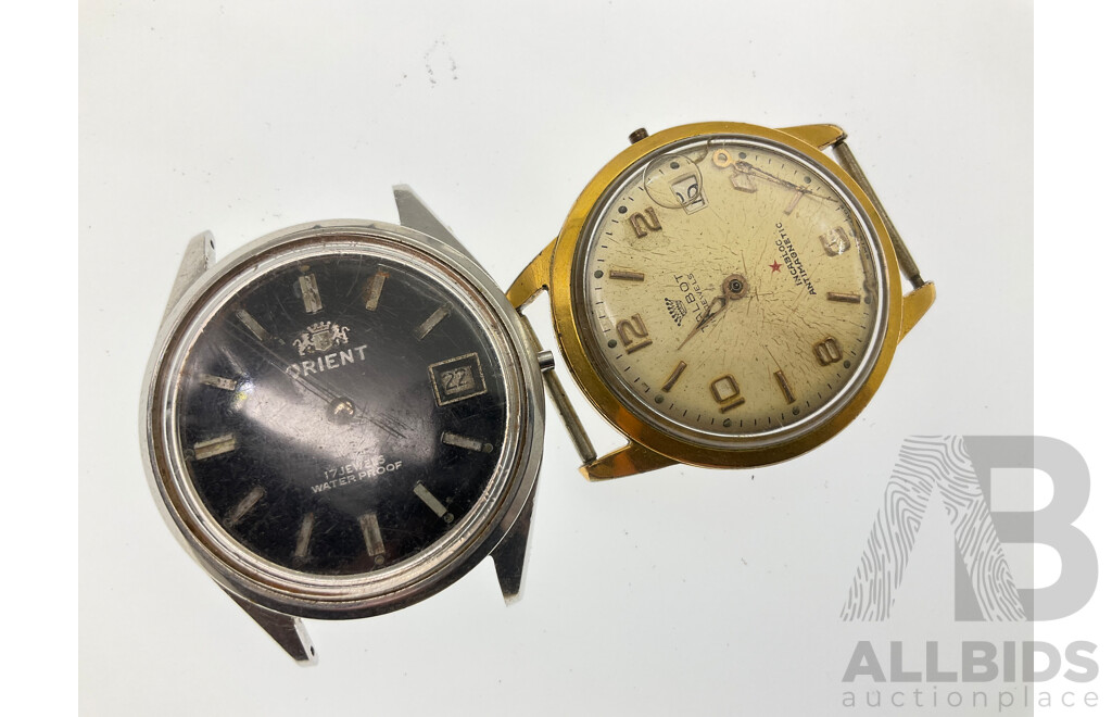 Collection of Vintage Mechanical Watches for Repair of Parts Including Citizen Crystal Seven and New Master 33, Talbot, Fipo,viceroy,cyra, Orient, Cyprus