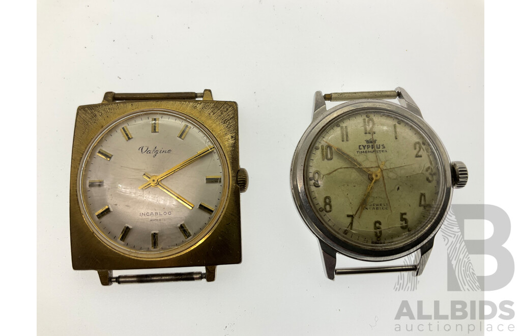 Collection of Vintage Mechanical Watches Including Citizen New Master, Astin, Swss Daros, Cyprus Time Master, Valgine, Envoy