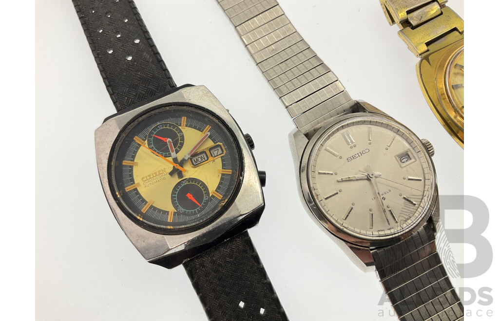 Vintage Seiko and Citizen Watches for Parts or Restoration, Mechanical and Battery