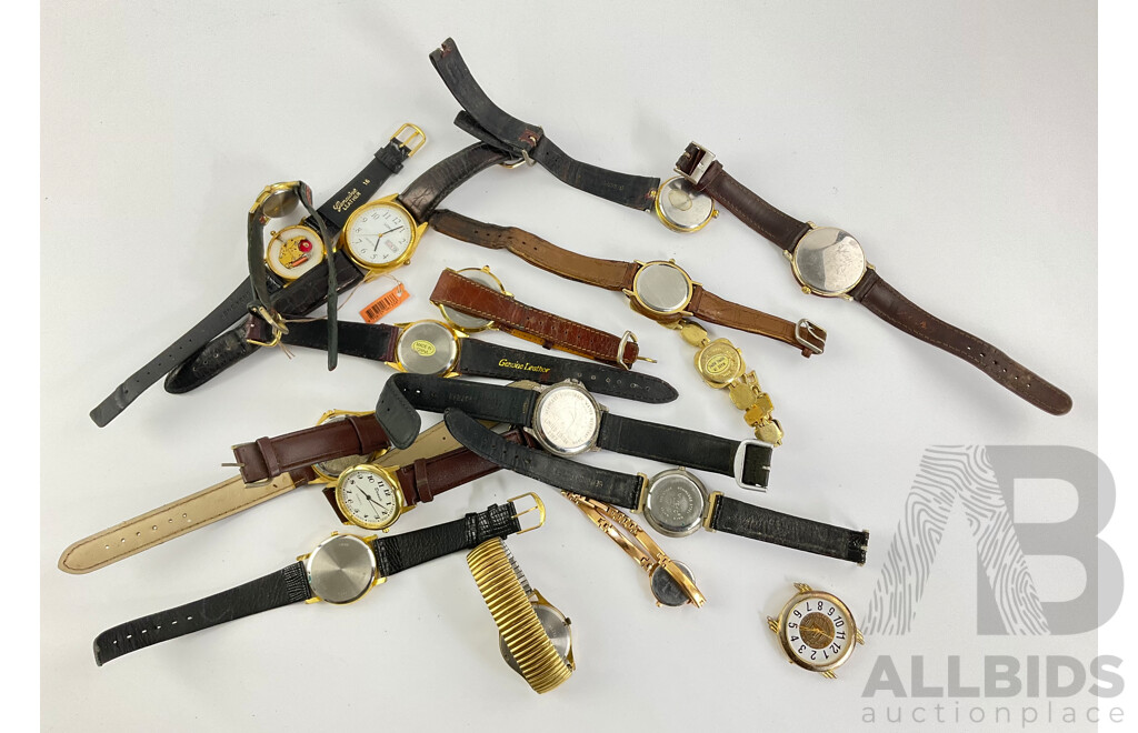 Collection of Women's Watches Including Rheem, Miyko, Bently, Lurus and More