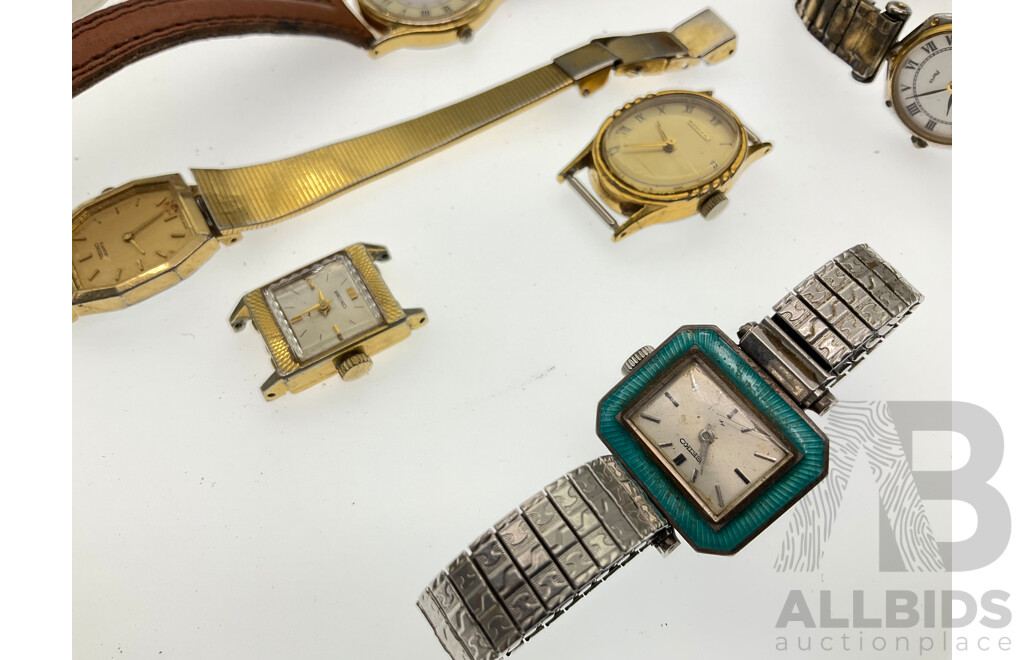 Collection of Women's Vintage Watches, Some for Repair Including Seiko, Citizen and Felicia