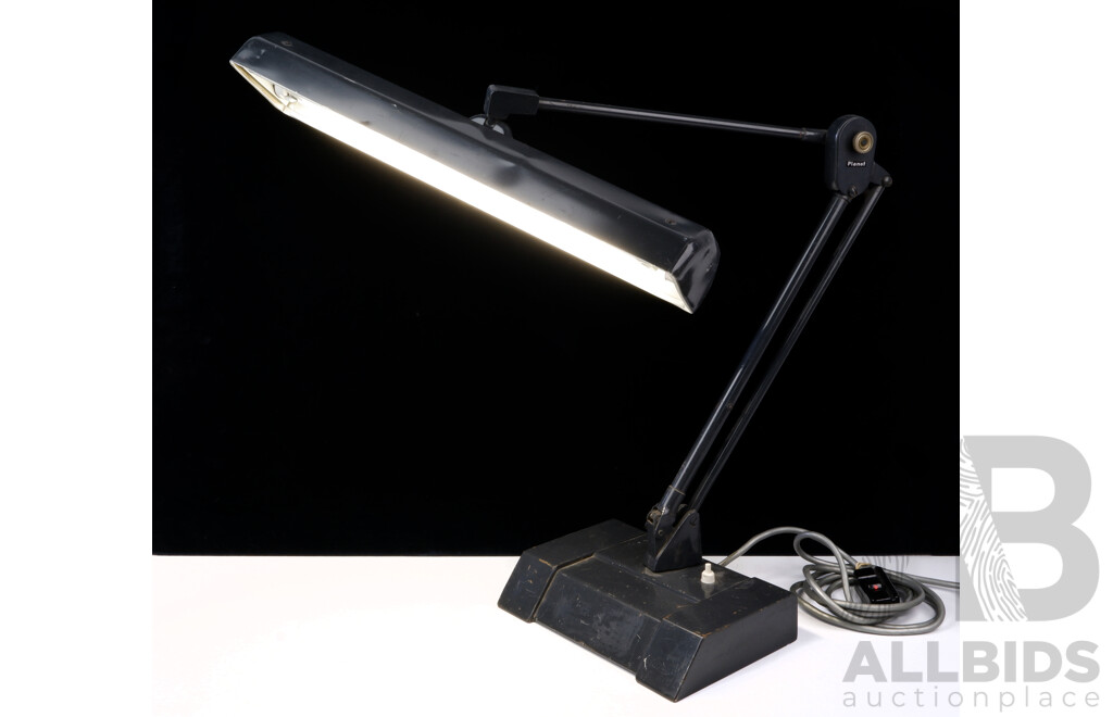 Mid Century Planet Heavy Based Fluoro Adjustable Desk Lamp, Cat Number TFT