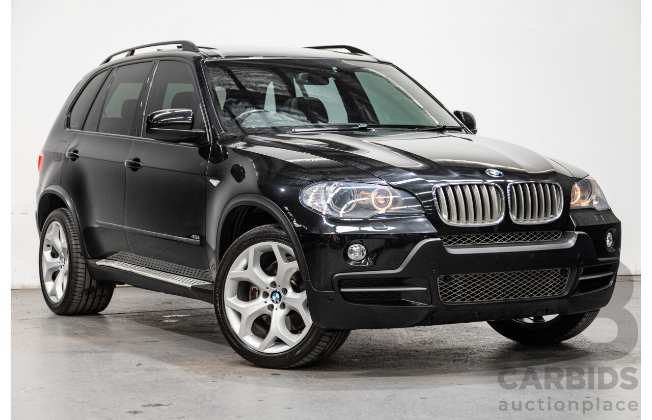 3/2008 BMW X5 4.8i (4x4) E70 4d Wagon Metallic Black V8 4.8L