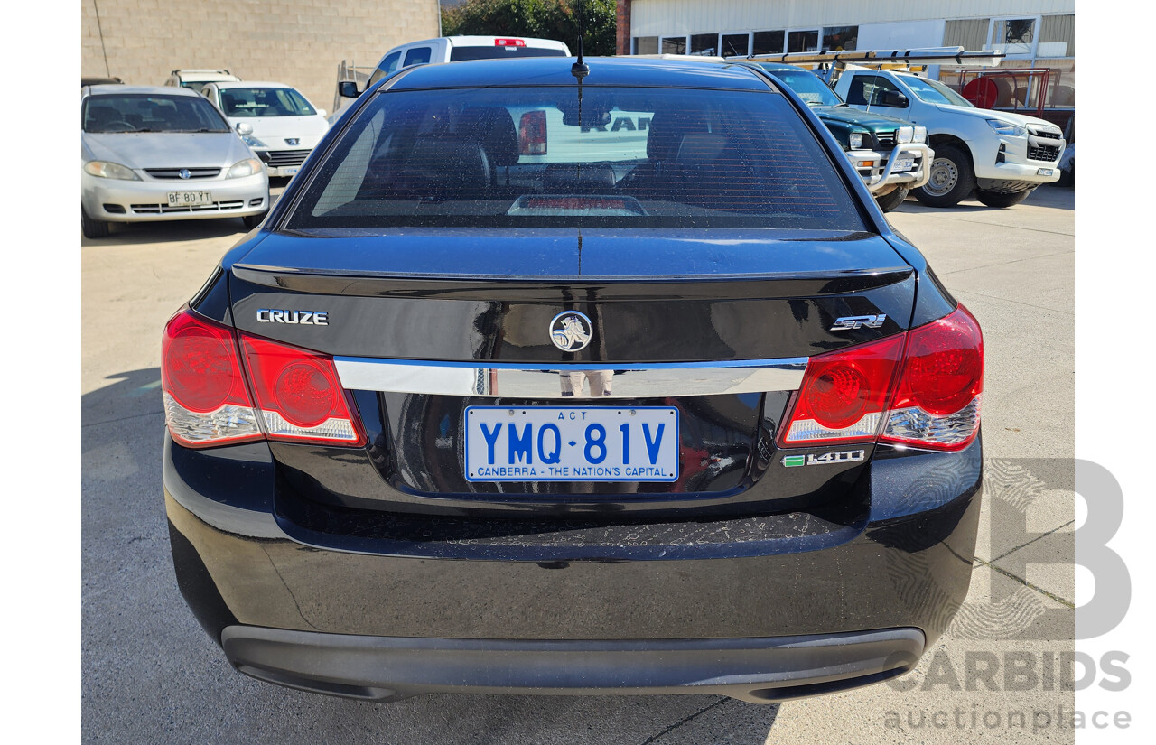 08/2012 Holden Cruze SRi FWD JH 4D Sedan Black 1.4L