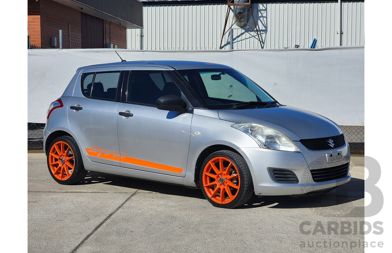 07/2013 Suzuki Swift GA FWD FZ 5D Hatchback Silver/Orange 1.4L