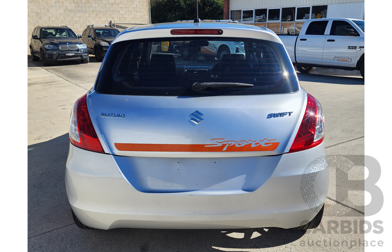 07/2013 Suzuki Swift GA FWD FZ 5D Hatchback Silver/Orange 1.4L