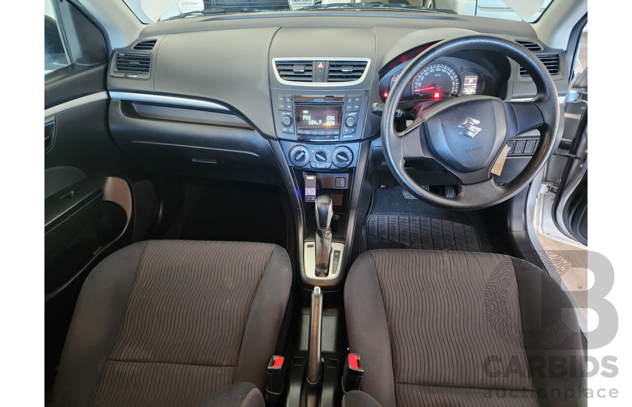 07/2013 Suzuki Swift GA FWD FZ 5D Hatchback Silver/Orange 1.4L