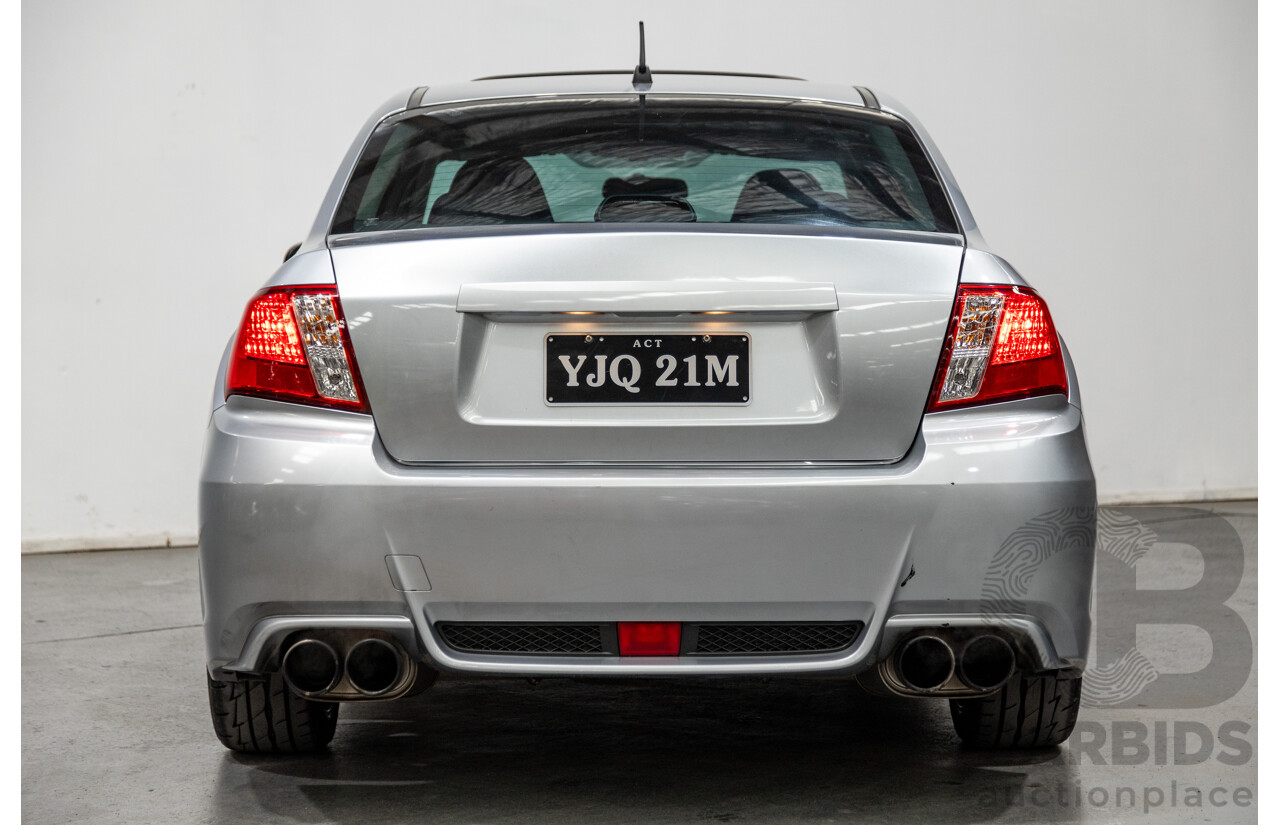 7/2012 Subaru Impreza WRX (AWD) Premium Pack G3 MY12 4d Sedan Metallic Silver Turbo 2.5L