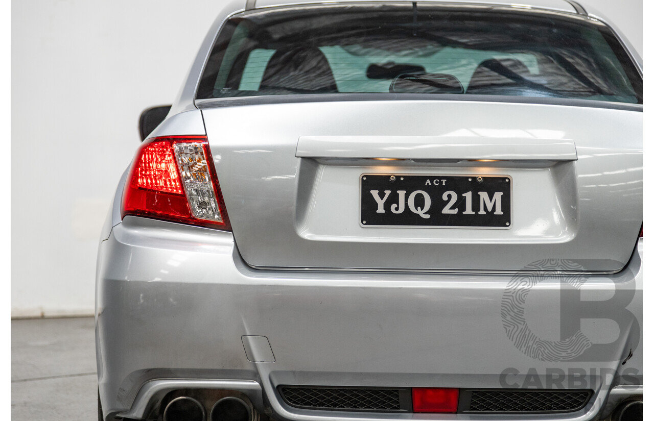 7/2012 Subaru Impreza WRX (AWD) Premium Pack G3 MY12 4d Sedan Metallic Silver Turbo 2.5L