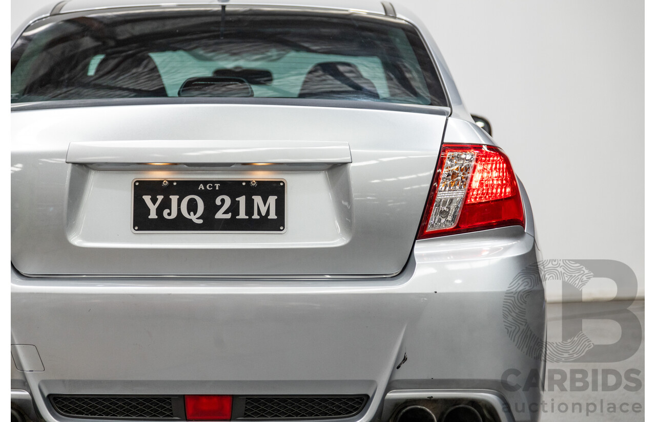 7/2012 Subaru Impreza WRX (AWD) Premium Pack G3 MY12 4d Sedan Metallic Silver Turbo 2.5L