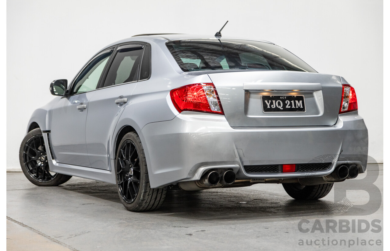7/2012 Subaru Impreza WRX (AWD) Premium Pack G3 MY12 4d Sedan Metallic Silver Turbo 2.5L