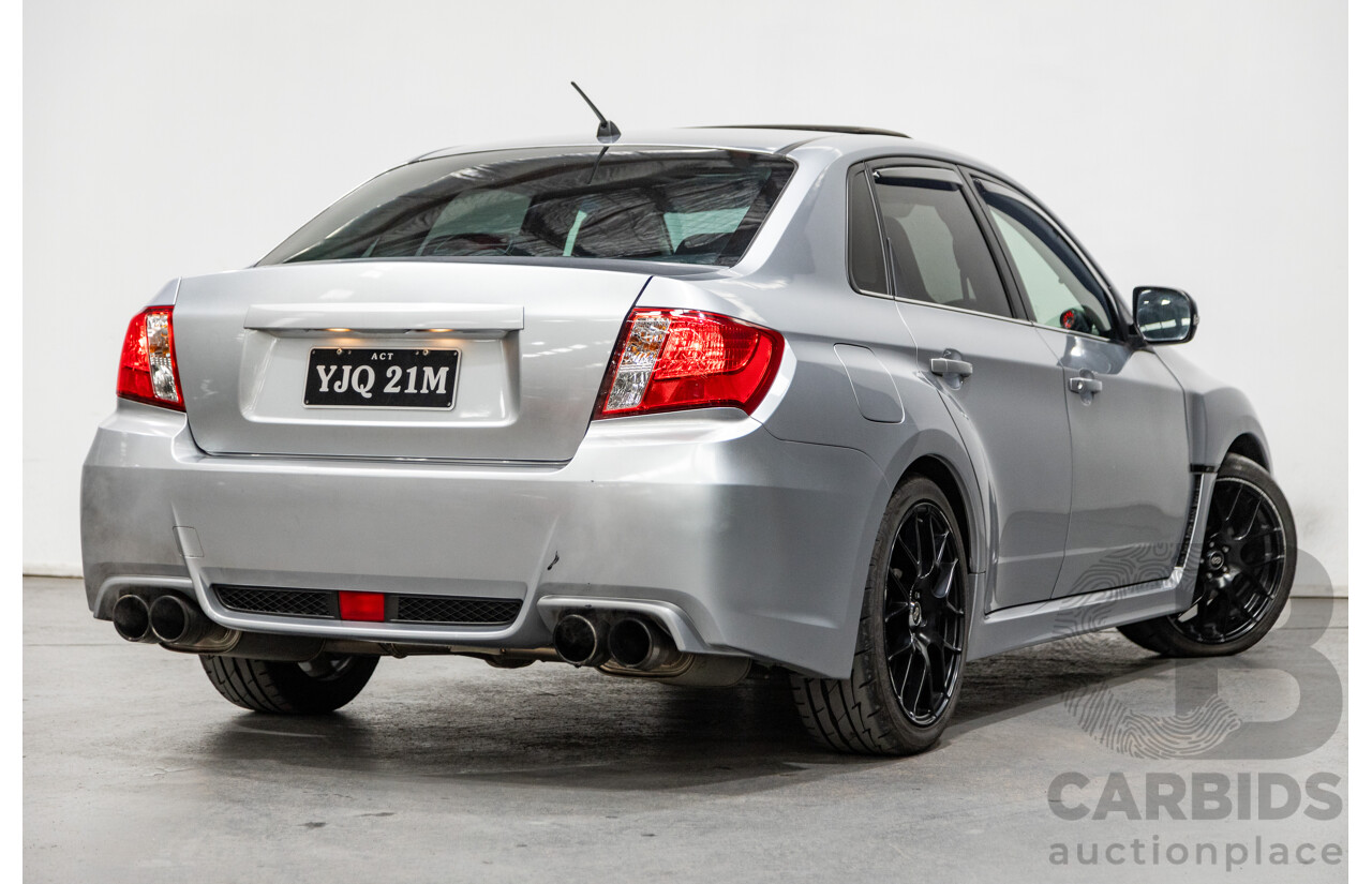 7/2012 Subaru Impreza WRX (AWD) Premium Pack G3 MY12 4d Sedan Metallic Silver Turbo 2.5L