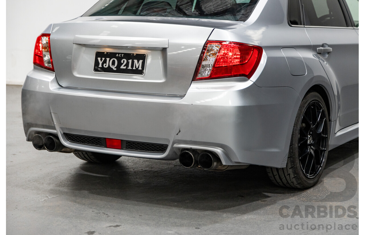 7/2012 Subaru Impreza WRX (AWD) Premium Pack G3 MY12 4d Sedan Metallic Silver Turbo 2.5L
