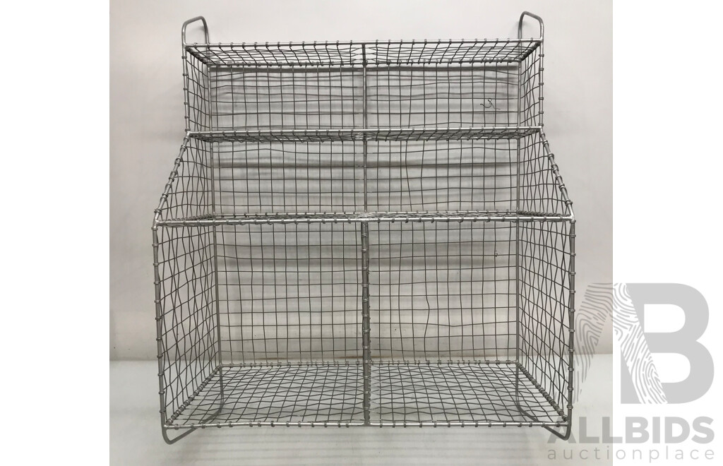 Mesh Wire Display Shelving Rack