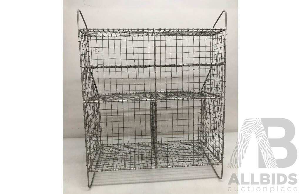 Mesh Wire Display Shelving Rack