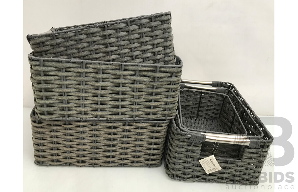 Koch Woven Storage Baskets (Set of 3) - Lot of Three