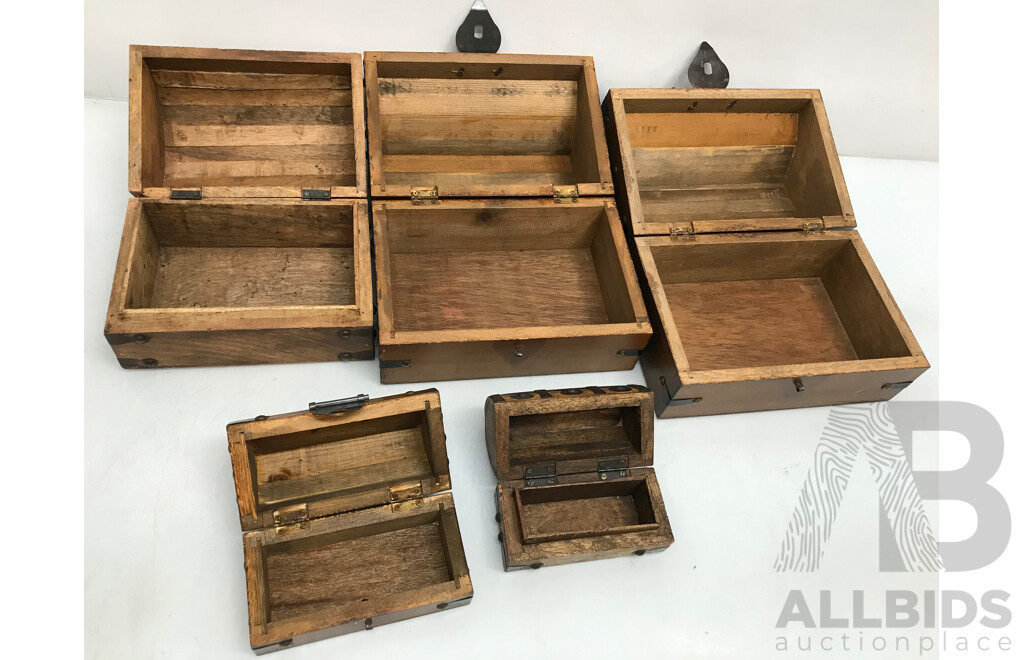 Assorted Small Treasure Chests - Lot of 5