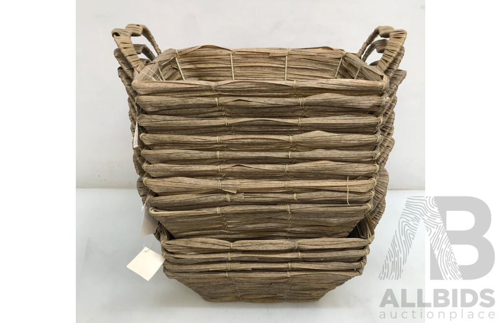 Koch & Co Artificial Wicker Baskets - Lot of 13