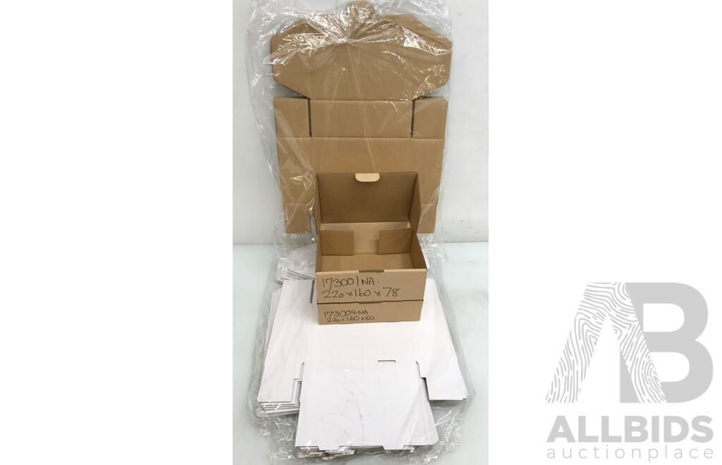 Bulk Lot of Assorted Mailing Box Packs and Boxes