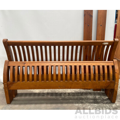 Pine Timber King Bed Frame