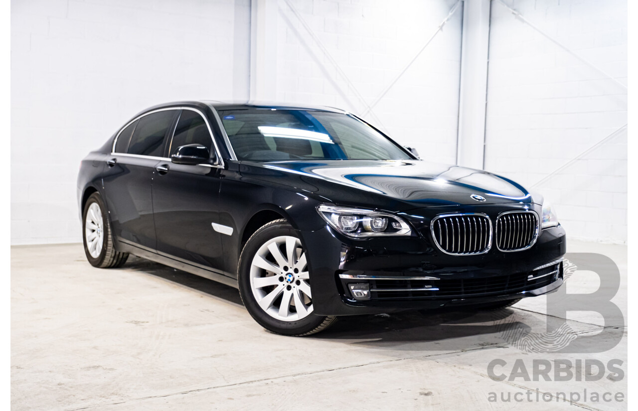 3/2014 BMW 740Li F02 MY14 4d Sedan Black Sapphire Metallic Turbo 3.0L