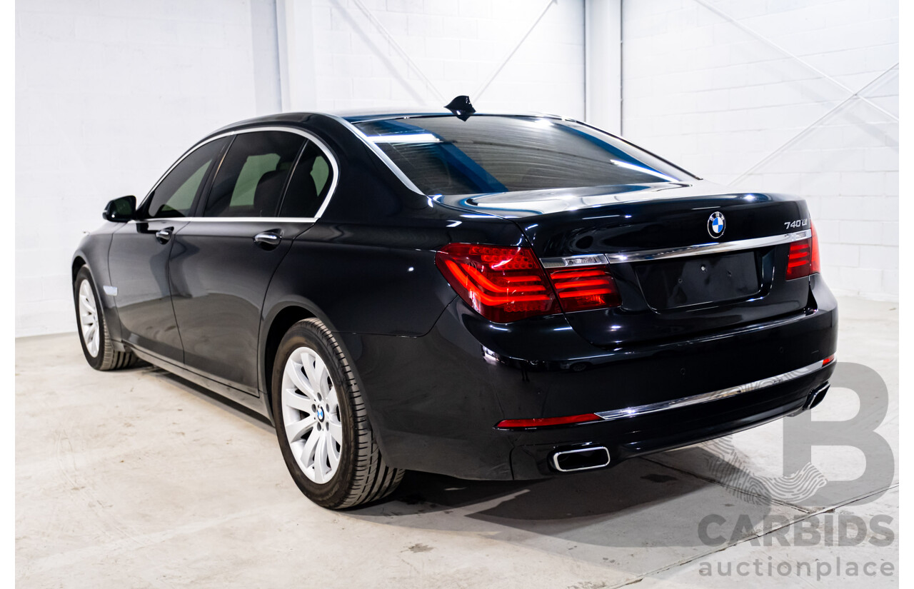 3/2014 BMW 740Li F02 MY14 4d Sedan Black Sapphire Metallic Turbo 3.0L