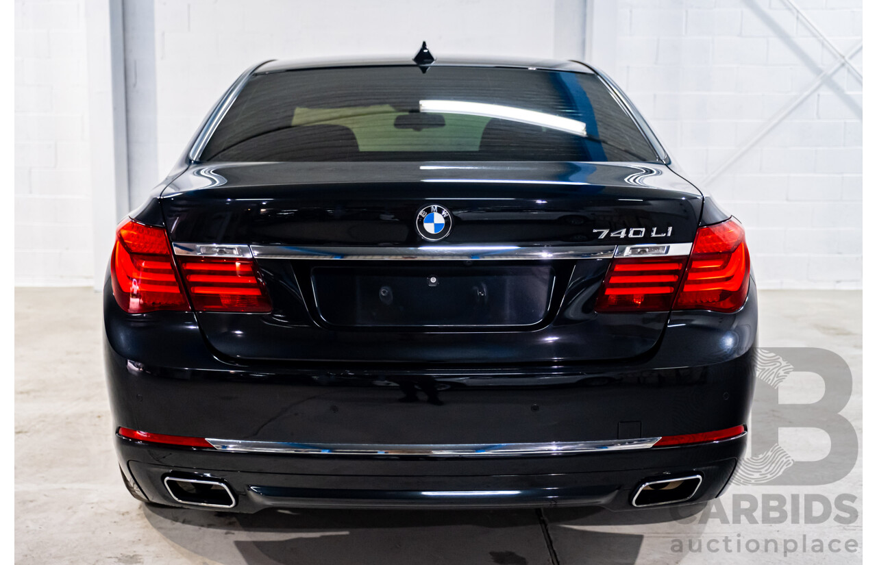 3/2014 BMW 740Li F02 MY14 4d Sedan Black Sapphire Metallic Turbo 3.0L