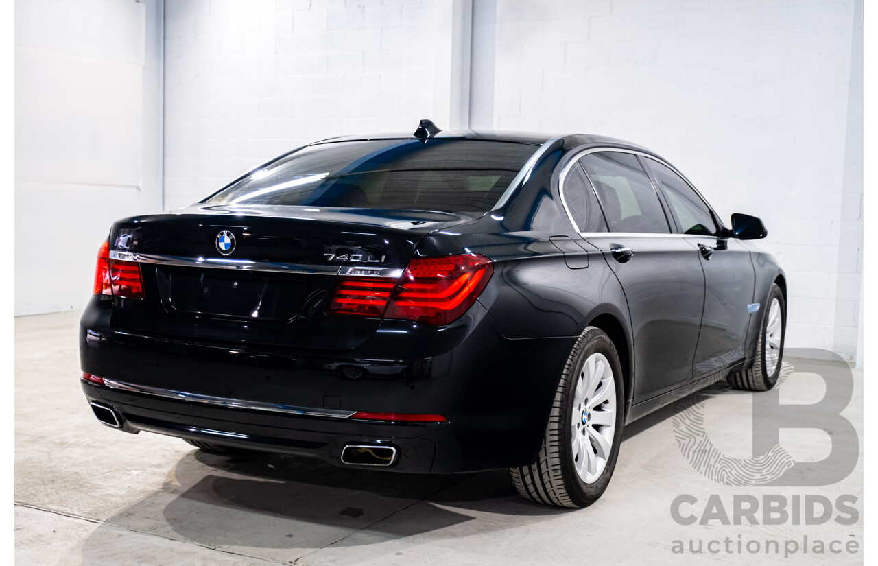 3/2014 BMW 740Li F02 MY14 4d Sedan Black Sapphire Metallic Turbo 3.0L