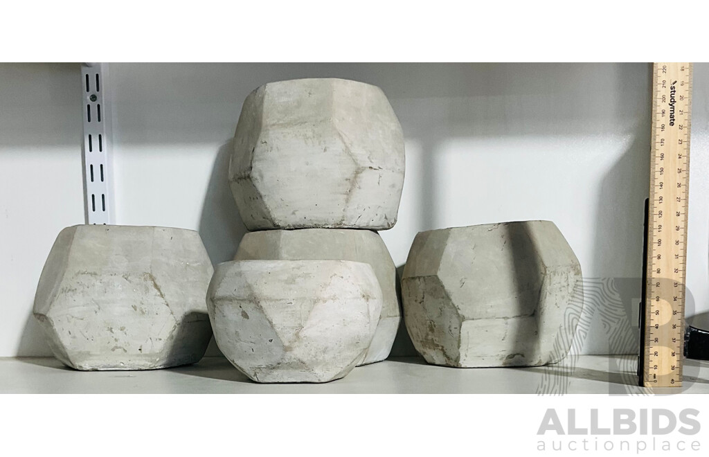 Collection of Concrete Geometric Ornaments