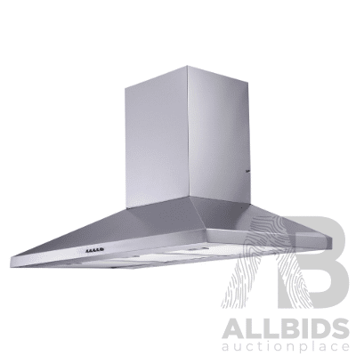 Omega 90cm Chimney Cooker Hood - New