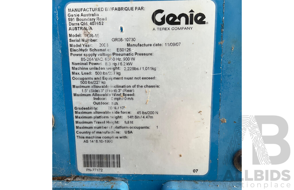 2019 Genie Electric Runabout EWP Lift