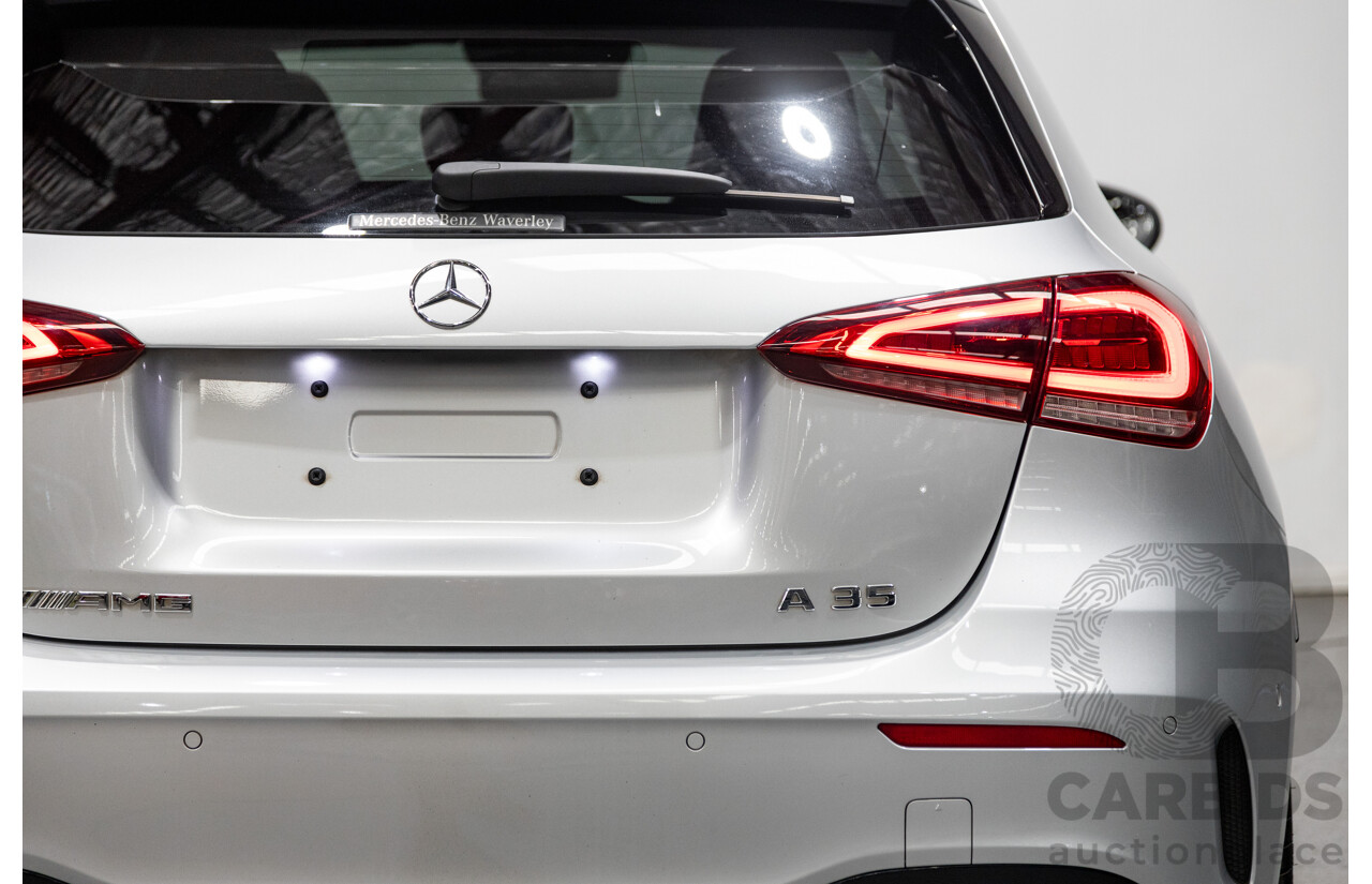 08/2019 Mercedes Benz A35 AMG 4Matic (AWD) W177 MY19 4d Hatch Iridium Silver Metallic Turbo 2.0L