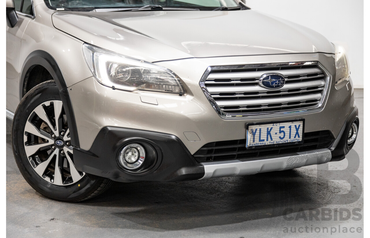 6/2016 Subaru Outback 3.6R (AWD) 5GEN B6A MY16 4d Wagon Tungsten Metallic 3.6L