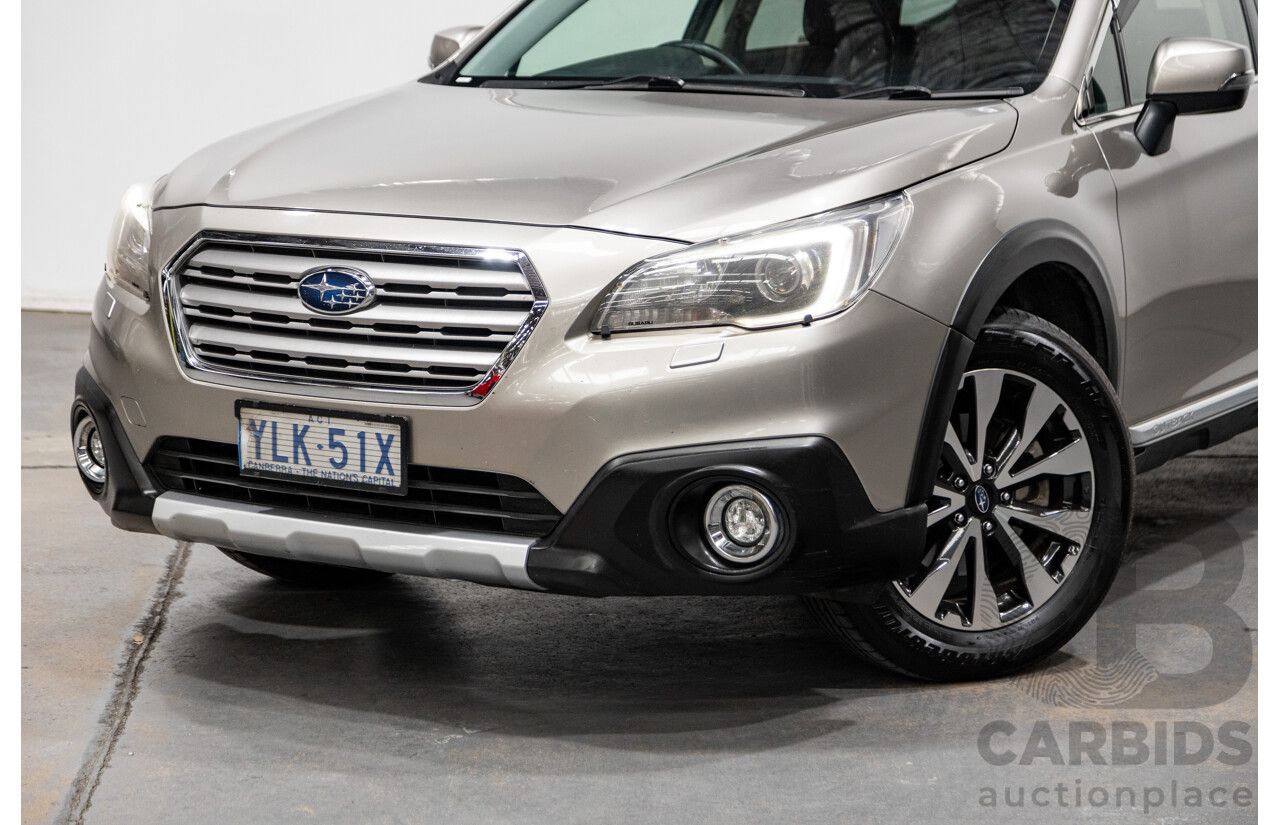 6/2016 Subaru Outback 3.6R (AWD) 5GEN B6A MY16 4d Wagon Tungsten Metallic 3.6L