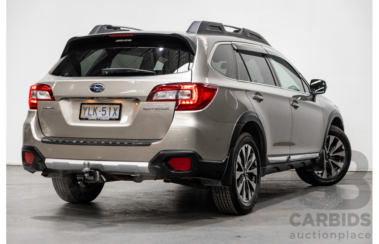 6/2016 Subaru Outback 3.6R (AWD) 5GEN B6A MY16 4d Wagon Tungsten Metallic 3.6L