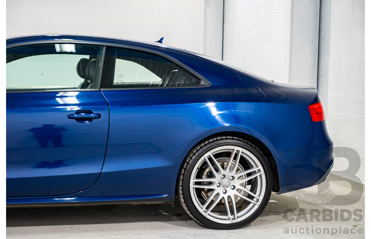 7/2012 Audi A5 2.0 TFSI Quattro S-Line Package (AWD) 8T MY12 Upgrade 2d Coupe Scuba Blue Metallic Turbo 2.0L