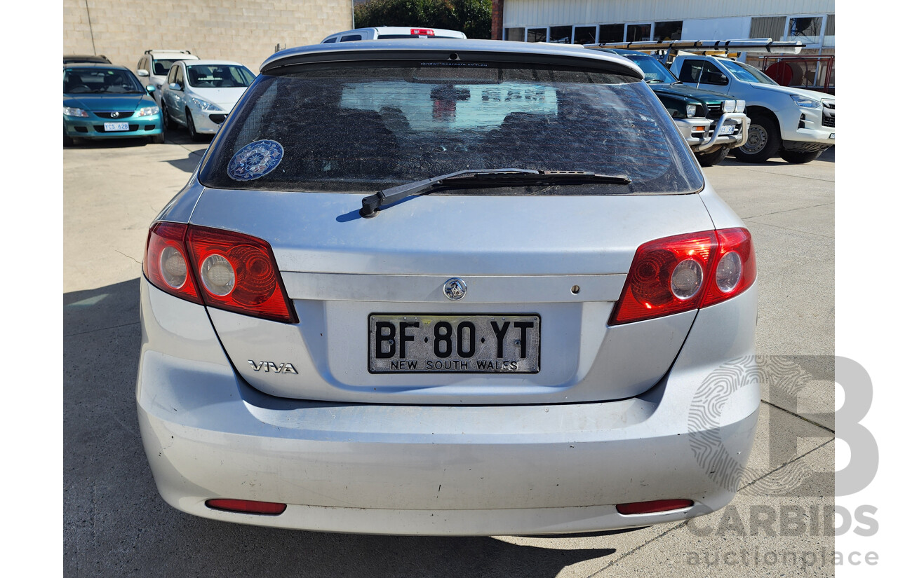 09/2005 Holden Viva  FWD JF 5D Hatchback Silver 1.8L