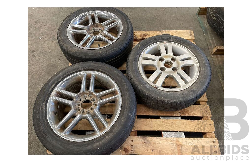 Assorted Tyres and Rims - Lot of 7