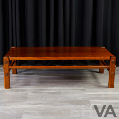 Australian Pine Post and Rail Coffee Table